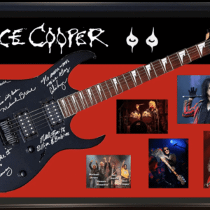Alice Cooper Band Autographed Guitar