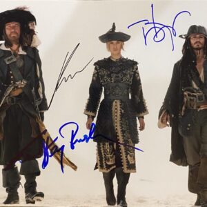 "Pirates of the Caribbean" Autographed 10x8 Photo