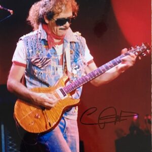 "Carlos Santana" Autographed 8x10 Photo