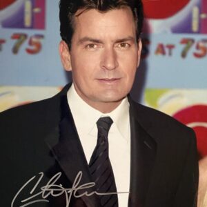 "Charlie Sheen" Autographed 8x10 Photo