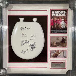 *Framed* "Bridesmaid" Autographed Toilet Seat