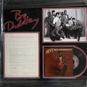 *Framed* Autographed Bo Diddley Contract