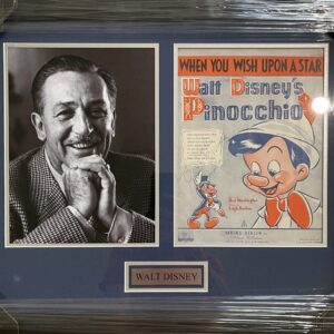 "Walt Disney" Autographed Sheet Music