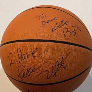 "Kent Basketball" Autographed by Iverson, Bryant and Tupac
