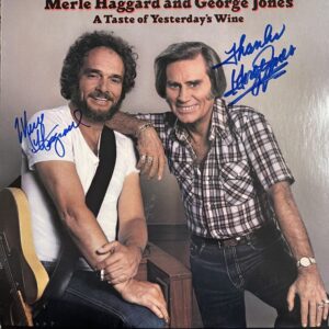 "Merle Haggard and George Jones" Autographed Album