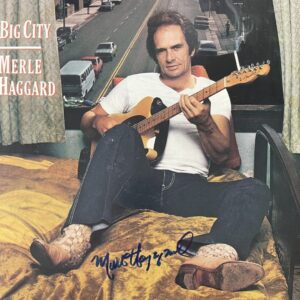 "Merle Haggard" Autographed Album "Big City"