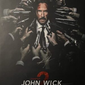 "John Wick 2" Movie Poster Autographed by Keanu Reeves