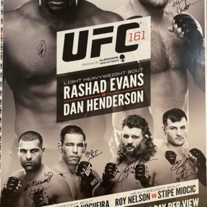 "UFC: Evans/Henderson" Autographed Poster