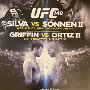 "UFC: Silva/Sonnen" Autographed Poster