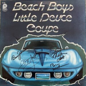 "Beach Boys" Autographed Album "Little Duce Coupe"