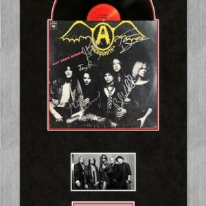 "Aerosmith" Band Autographed Album