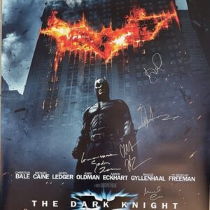 "The Dark Knight" Cast Autographed Movie Poster