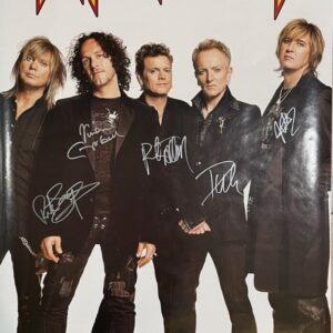 "Def Leppard" Band Autographed Poster