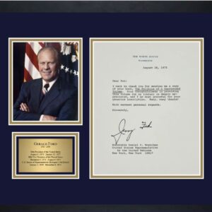"President Gerald Ford" Autographed Letter