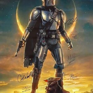 "Mandalorian" Cast Autographed Movie Poster
