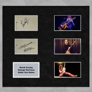 "George Harrison, Eddie Van Halen and David Crosby" Autographs