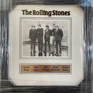 "Rolling Stones w/ Brian Jones" Band Autographed Photo