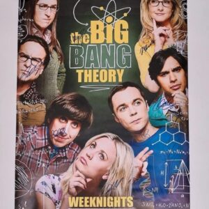 "Big Bang Theory" Full Cast Autographed Poster