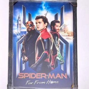 Framed Spider-Man "Far From Home" Autographed Movie Poster