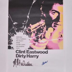 "Dirty Harry" Movie Poster Autographed by Clint Eastwood