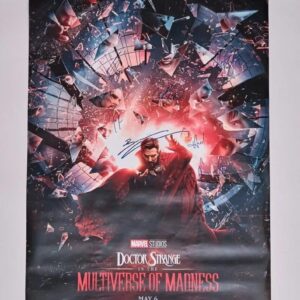 "Doctor Strange Multiverse of Madness" Cast Signed Poster