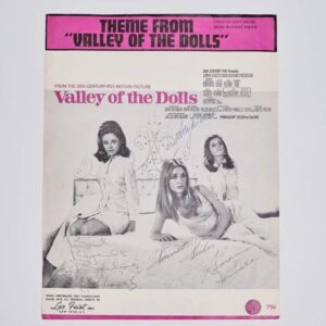 "Valley of the Dolls" Autographed Sheet Music