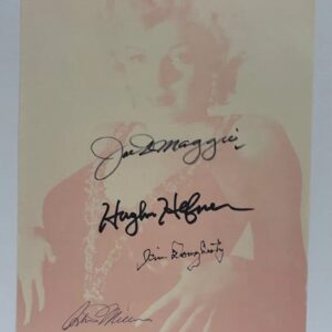 "Marilyn Monroe" Stationary Signed by men in Marilyn's Life