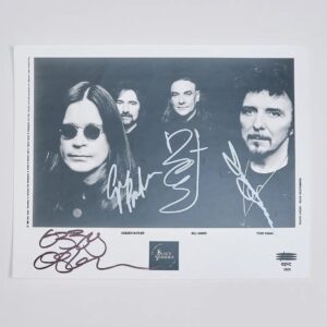 "Black Sabbath" Autographed Band Photo 10x8