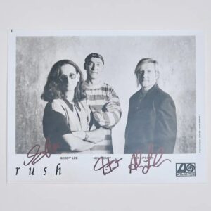 "Rush" Band Signed 10x8 Photo