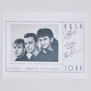 "Rush" Autographed 10x8 Photo