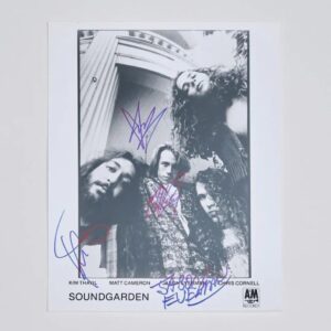 "Soundgarden" Autographed 8x10 Photo