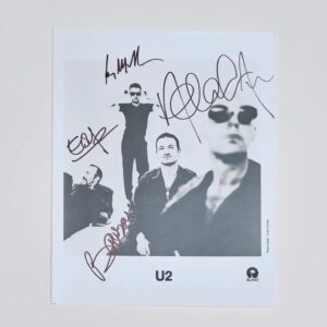 "u2" Autographed 8x10 Photo