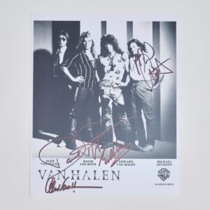 "Van Halen" 8x10 Autographed Photo