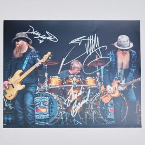 "ZZ Top" Autographed 10x8 Photo