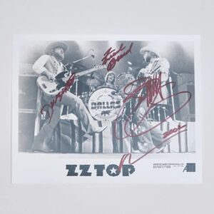 "ZZ Top" 10x8 Autographed Photo
