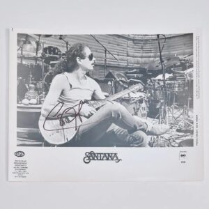 "Carlos Santana" Autographed 10x8 Photo