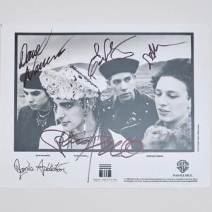 "Janes Addiction" Autographed 10x8 Photo