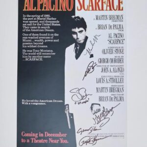 "Scarface" Autographed Mini Movie Poster