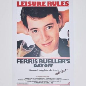 "Ferris Bueller's Day Off" Mini Movie Poster Signed by Matthew Broderick