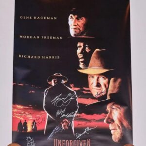 "Unforgiven" Cast Autographed Movie Poster