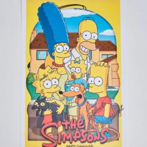 "The Simpsons" Cast Signed Mini Poster