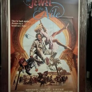 Framed "The Jewel of the Nile" Autographed Movie Poster