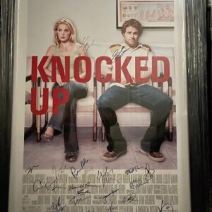 Framed "Knocked Up" Autographed Movie Poster