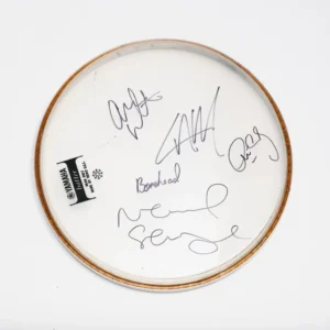 "Oasis" Band Autographed Drum Head