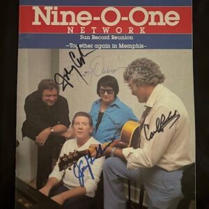 "Sun Records Reunion" Nine-O-One Magazine Autographed by Cash, Orbison, Perkins, & Lewis