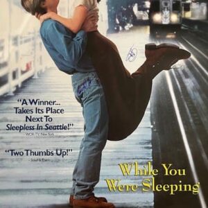 "While You Were Sleeping" Autographed Movie Poster