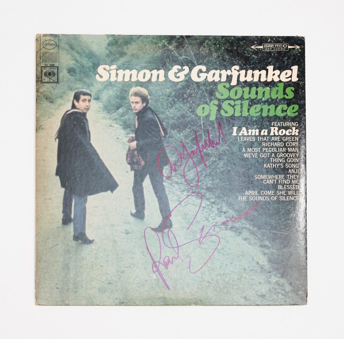 "Simon & Garfunkel" Autographed Album "Sounds of Silence"