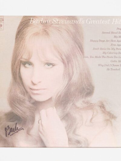 "Barbra Streisand's" Autographed Album "Greatest Hits"