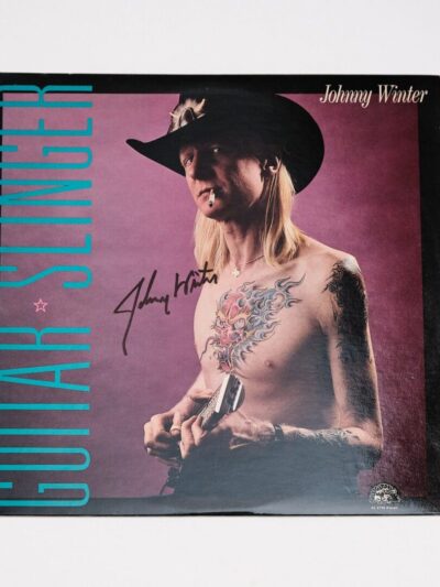 "Johnny Winter" Autographed Album "Guitar Slinger"