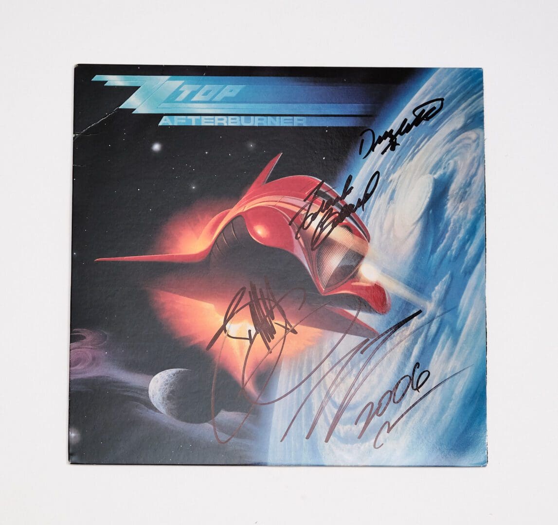 "ZZ Top" Autographed Album "Afterburner"